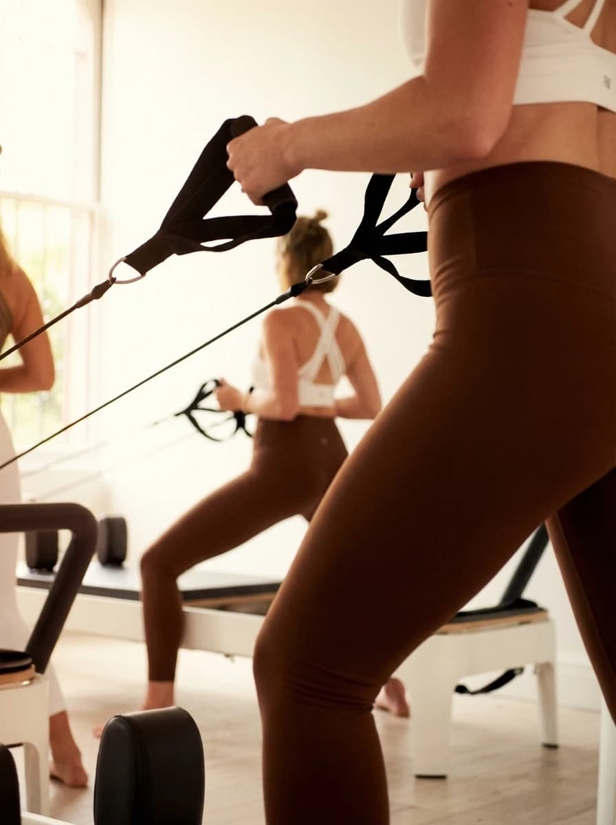Pilates studio with reformer equipment