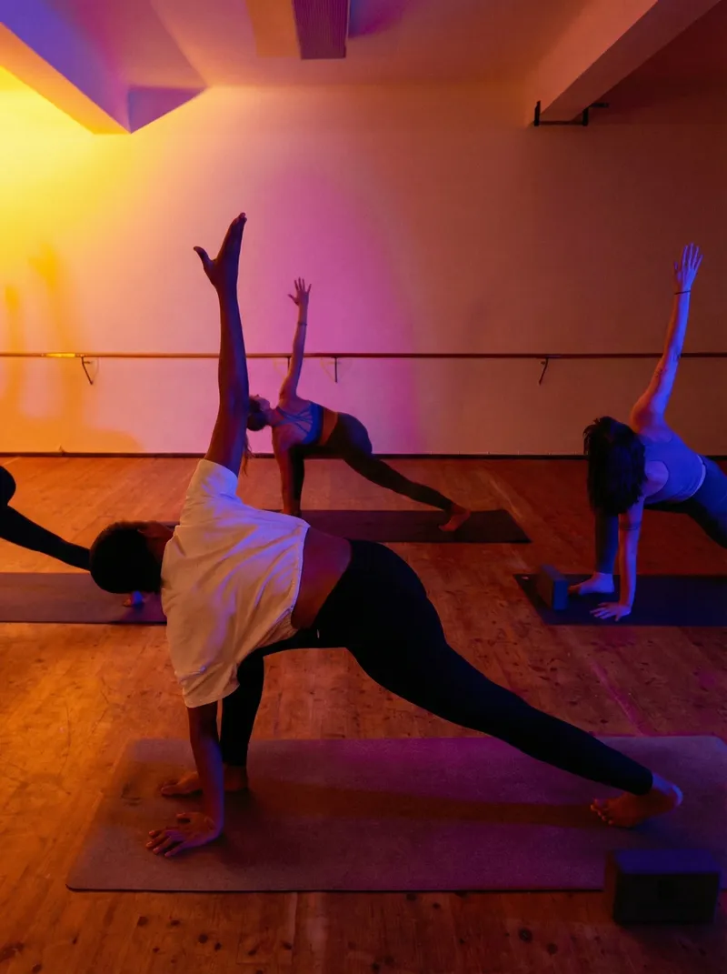 Boutique studio class in motion